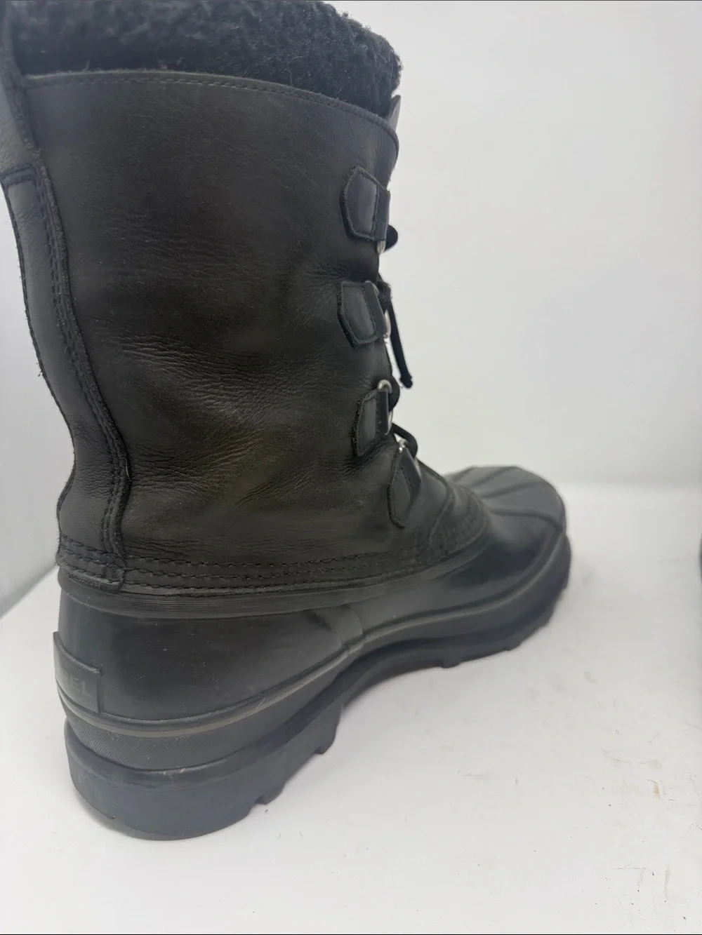 Sorel Black Insulated Lace-Up Winter Boots